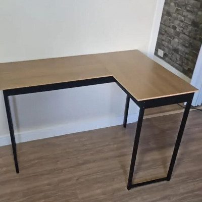 Mesa Escrivaninha Em L Industrial