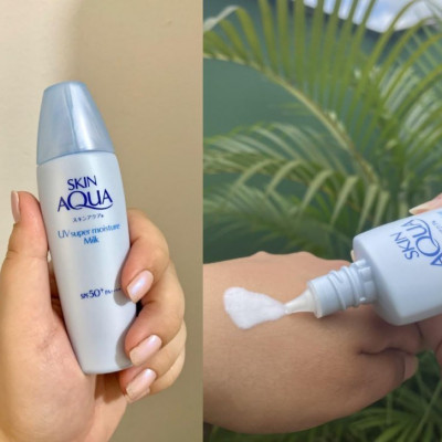 Protetor Solar Facial Skin Aqua Moisture Milk 40g FPS50