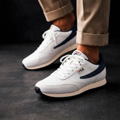 Tênis Fila Renno Classic Masculino Branco/Marinho