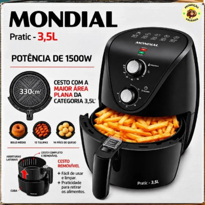 Fritadeira Air Fryer 35L Mondial 1500W 220v