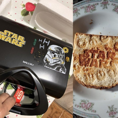 Sanduicheira Elétrica Mallory Star Wars Empire Plates 127V