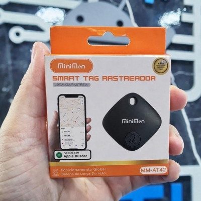Mini Localizador Smart Tag GPS Preto