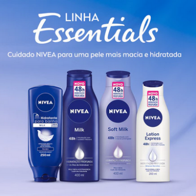 Kit Nivea Loção Milk Pele Seca 400ml
