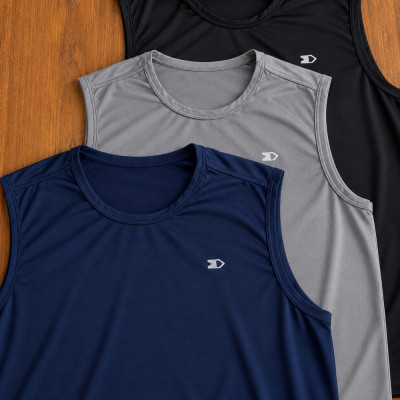 Kit 3 Regata Dry-fit Masculina Sandrini