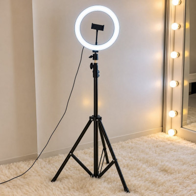 Ringlight LED Estúdio Pro Tripé 18W