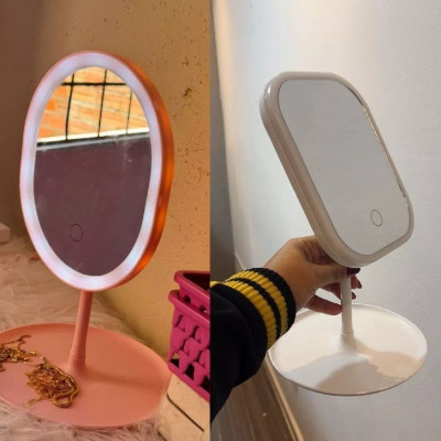 Espelho de Mesa com Luz Led Touch USB