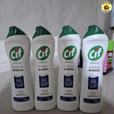 Cif Cremoso Limpeza Milagrosa Remove 100% Da Sujeira 450 Ml