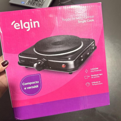 Fogão Elétrico Portátil Cooktop Elgin Single Cook 1 Boca - 110V