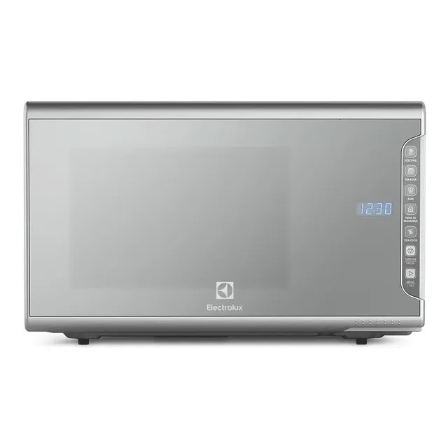 Micro-ondas Electrolux 31L MI41S com painel integrado e acabamento em aço inox espelhado