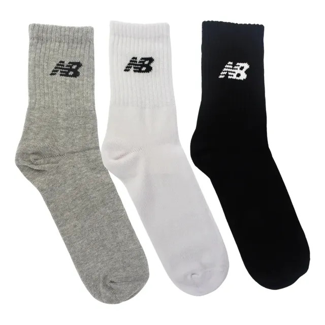 Kit 3 Meias New Balance Cano Longo 39 ao 42 Unissex Conforto