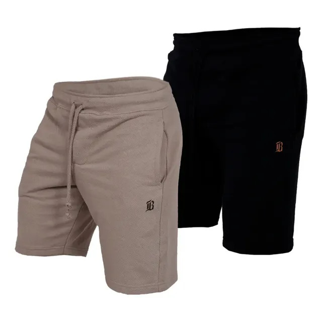 Kit 2 Bermudas De Moletom Academia Masculino Treino — 2 Cores