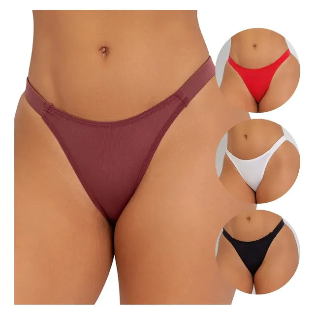 Review: Kit 5 Calcinha Tanga Fio Duplo Elástico Tirinha Conforto Multicor M