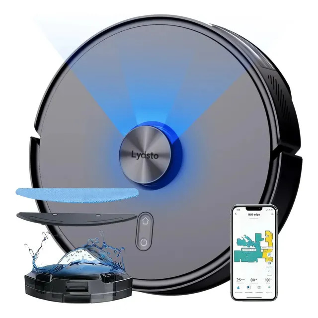 Robô Aspirador de Pó Lydsto R1d — 4 em 1 com LDS e compatível com Xiaomi Home