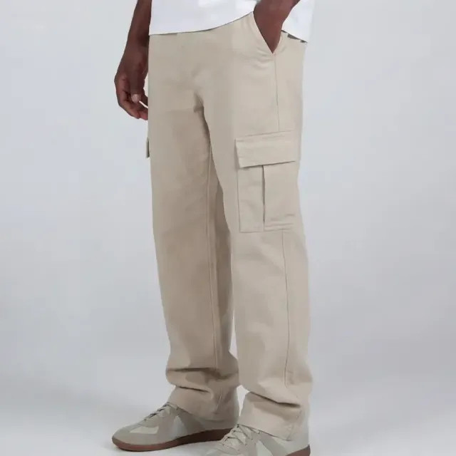 Calça Cargo Premium Masculina Sarja Skate Larga Streetwear — funcionalidade e estilo urbano