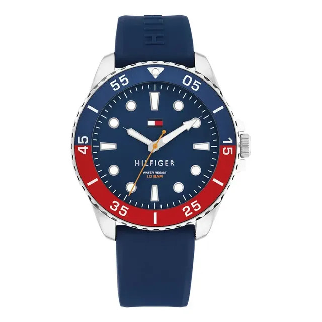 Relógio Tommy Hilfiger Masculino Borracha Azul 1792200 — visual e conforto em tom azul