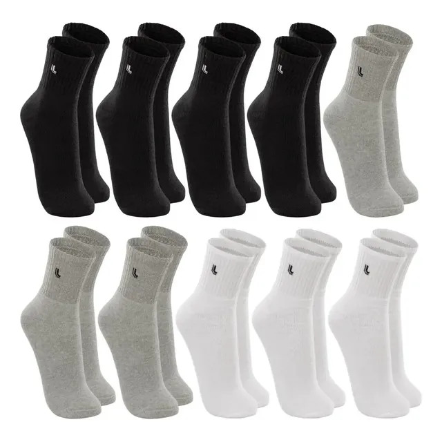 Kit 10 Pares Meia Lupo Original Masculina Cano Médio Algodão — revisão prática