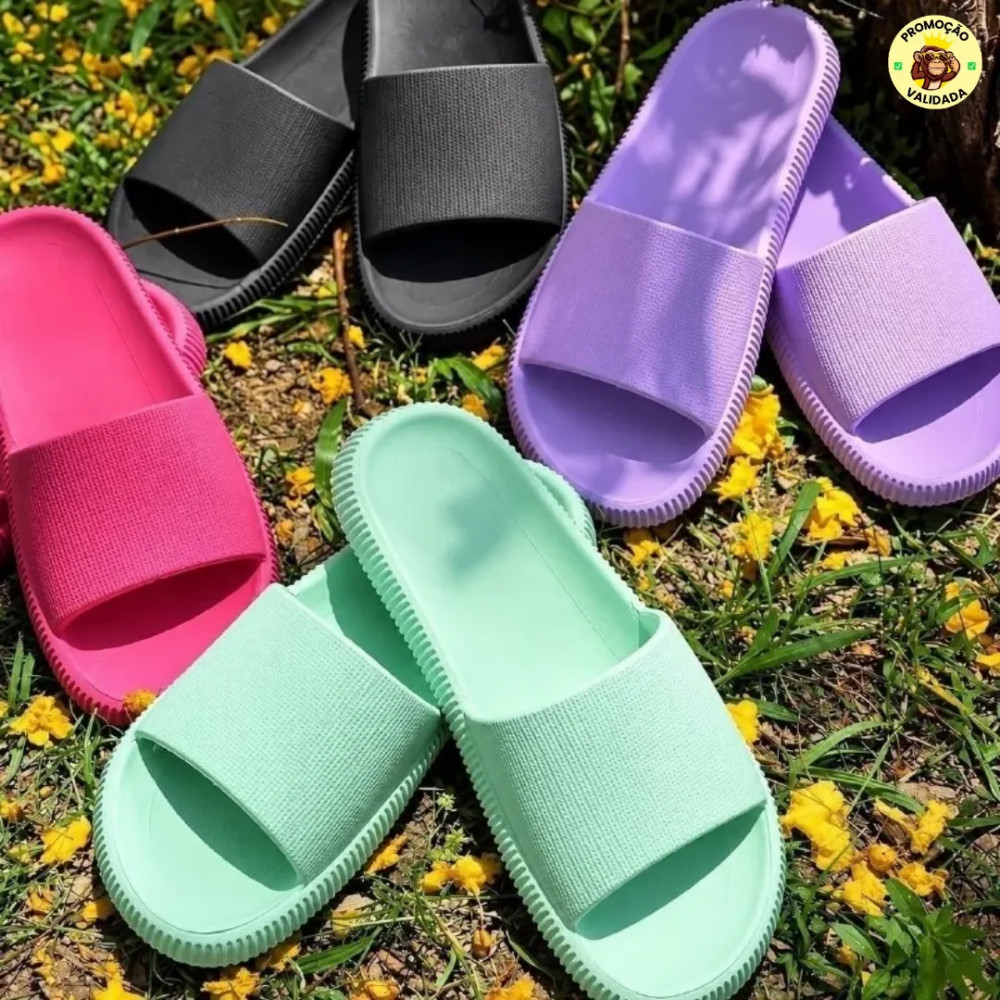 Chinelo Nuvem Slide Retro 3 cores