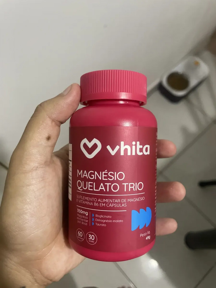 Magnésio Quelato Trio Vhita 60 Caps