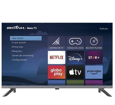 Smart TV 32 Polegadas HD Roku TV Wi-Fi Dolby Audio