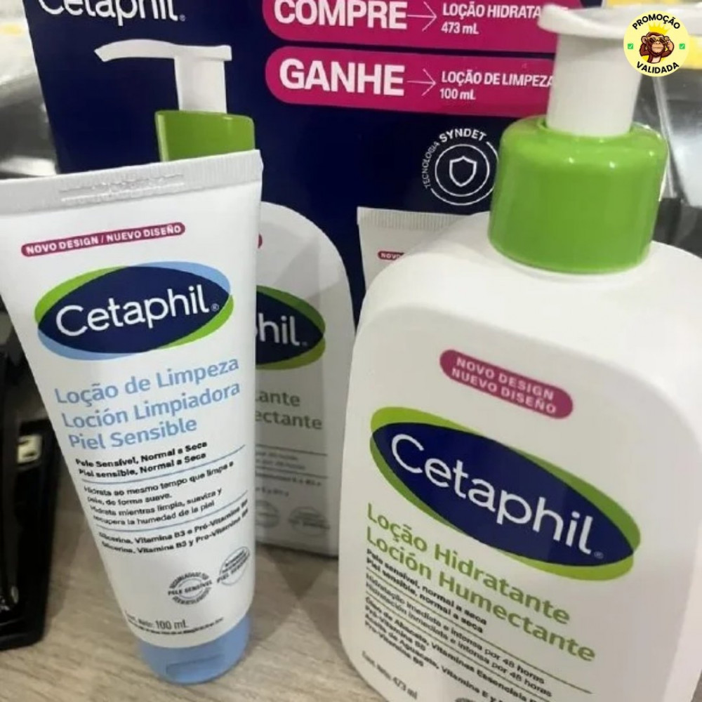 Kit Cetaphil Loção 473ml + Loção De Limpeza 100ml