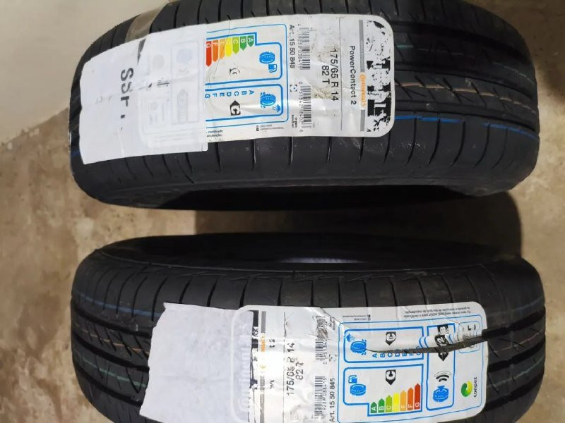 Kit 2 Pneus 175/65R14 Continental PowerContact 2 82T Aro 14