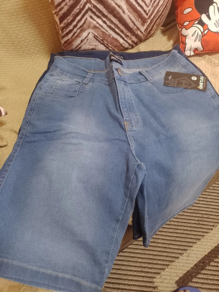 Kit 3 Bermudas Jeans Masculina Lycra