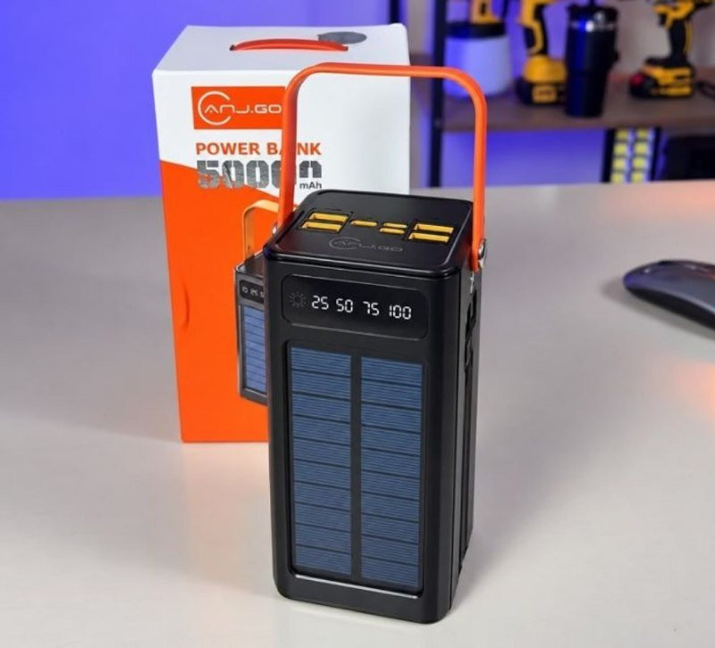 Carregador Portátil Solar Turbo 50.000mah