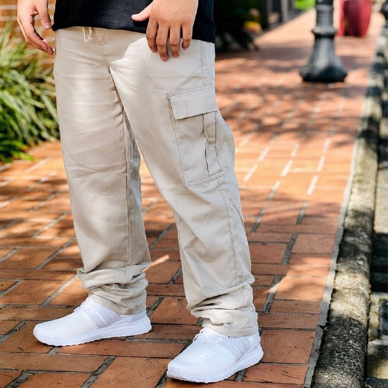 Calça Jogger Cargo Sarja (3 cores)