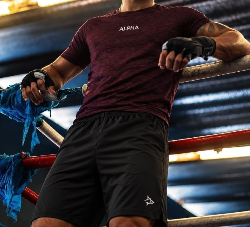 Kit Bermuda + Camiseta Lobo Dry Fitness Alpha
