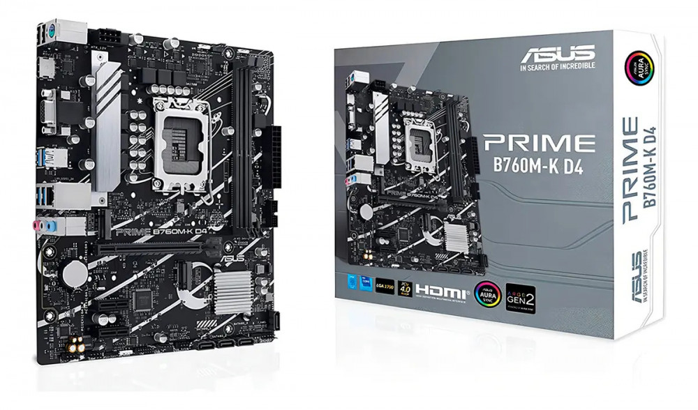 Placa-mãe Asus Prime B760M-K D4 Intel 1700