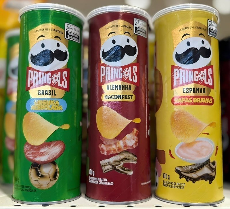 Batata Frita Pringles Tripack Especial Festa do Futebol