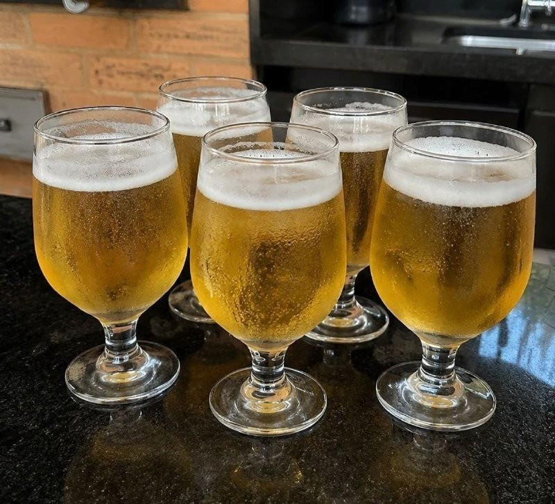 Jogo 6 Taças De Vidro Cristalino 400ml