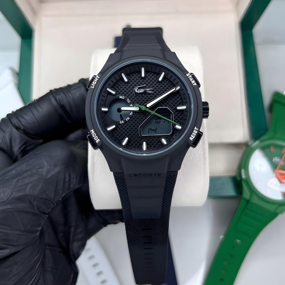 Relógio Lacoste LC33 Masculino Borracha Preto