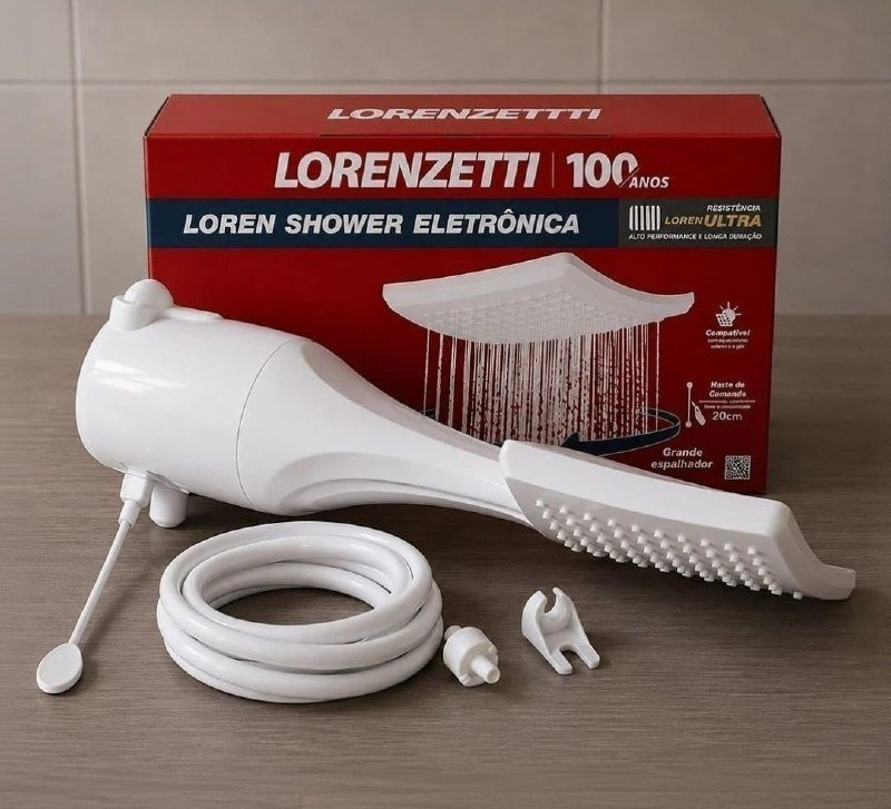 Chuveiro Lorenzetti Loren Shower Ultra Eletrônico Branco 5.5kw 127V
