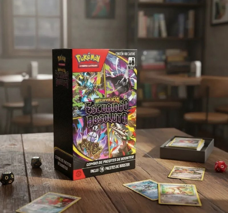 Combo de Booster Pokémon ME05 Escuridão Absoluta