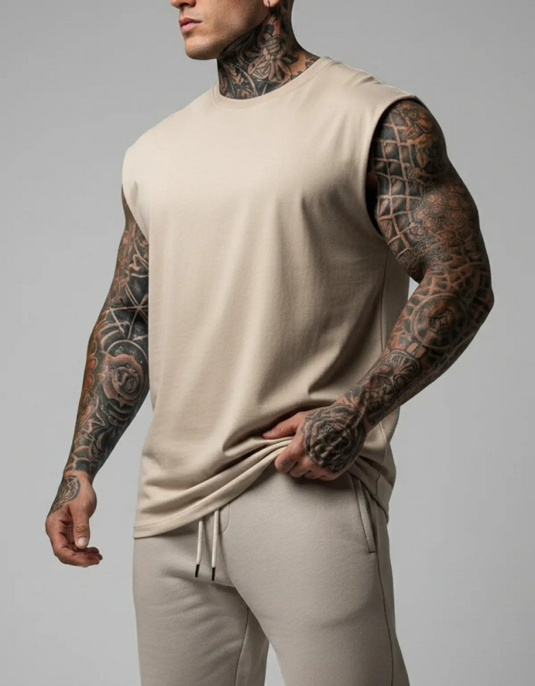 Kit 3 Regata Oversized Machão Streetwear