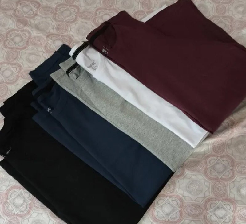 Kit 5 Camiseta Manga Longa Slim Algodão Zaroc