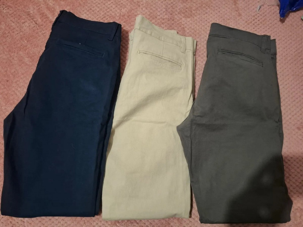 Kit 3 Calça Masculina Slim Esporte Fino