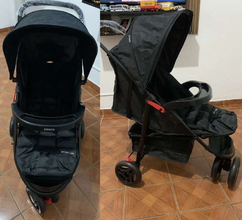 Carrinho de Bebê Cosco Kids Toffy Preto Absoluto