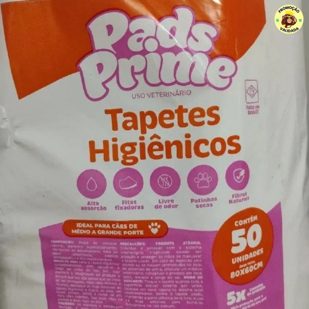 Tapete Higiênico 80x60 50un