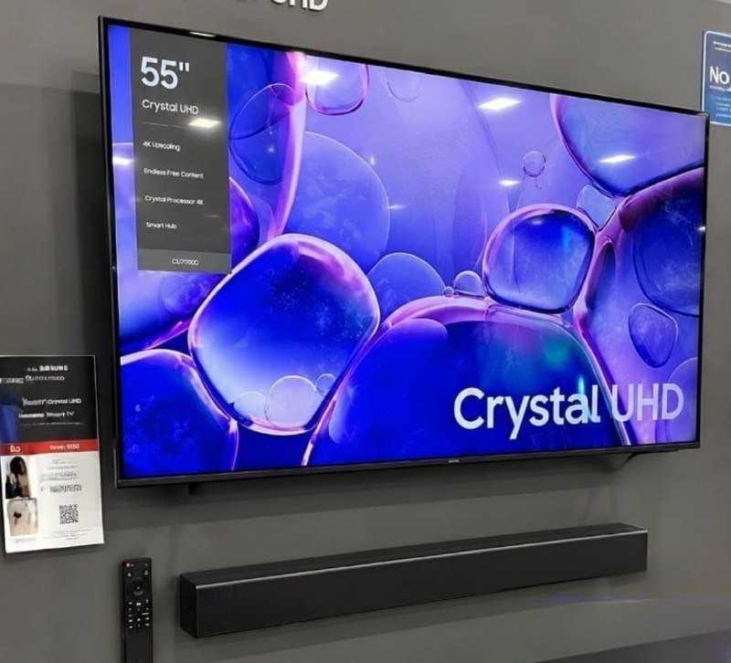 Samsung Smart TV 55 4K Crystal UHD + Soundbar B-Series HW-B400F 40W