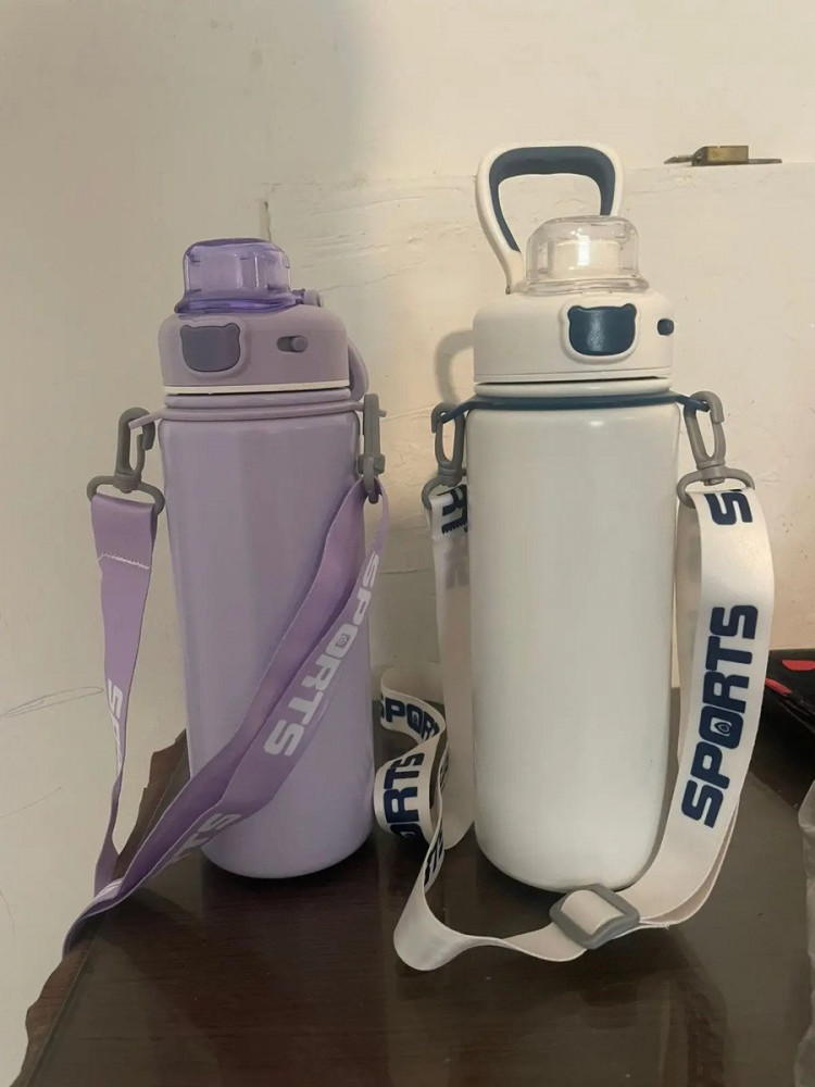 Garrafa Isotérmica Inox Antivasamento Preta