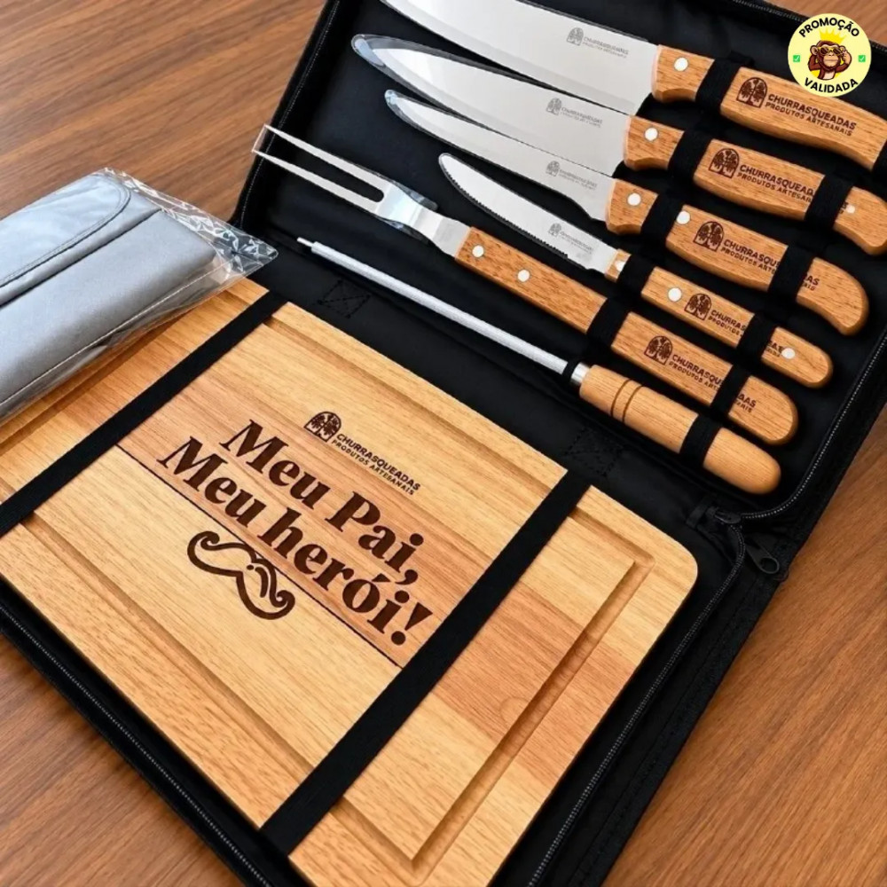 Kit Churrasco Personalizado 8 Pecas
