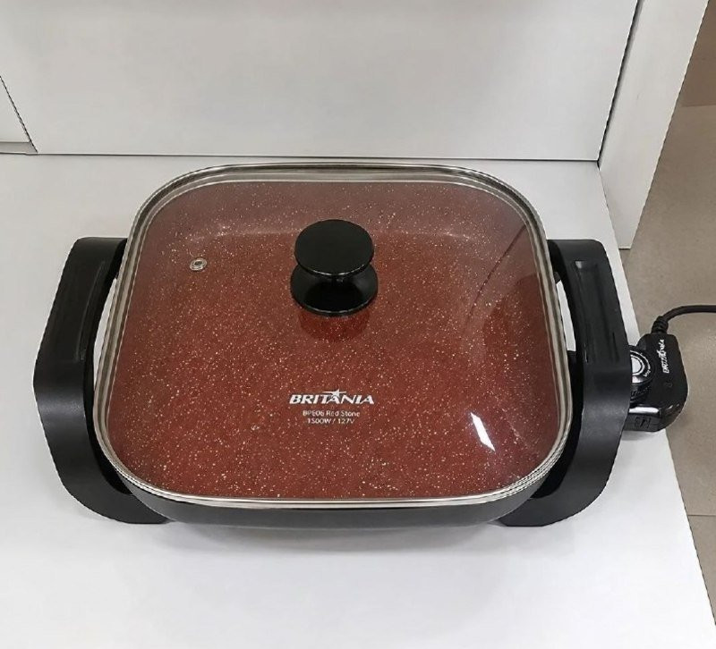 Panela Elétrica Britânia Red Stone 220V
