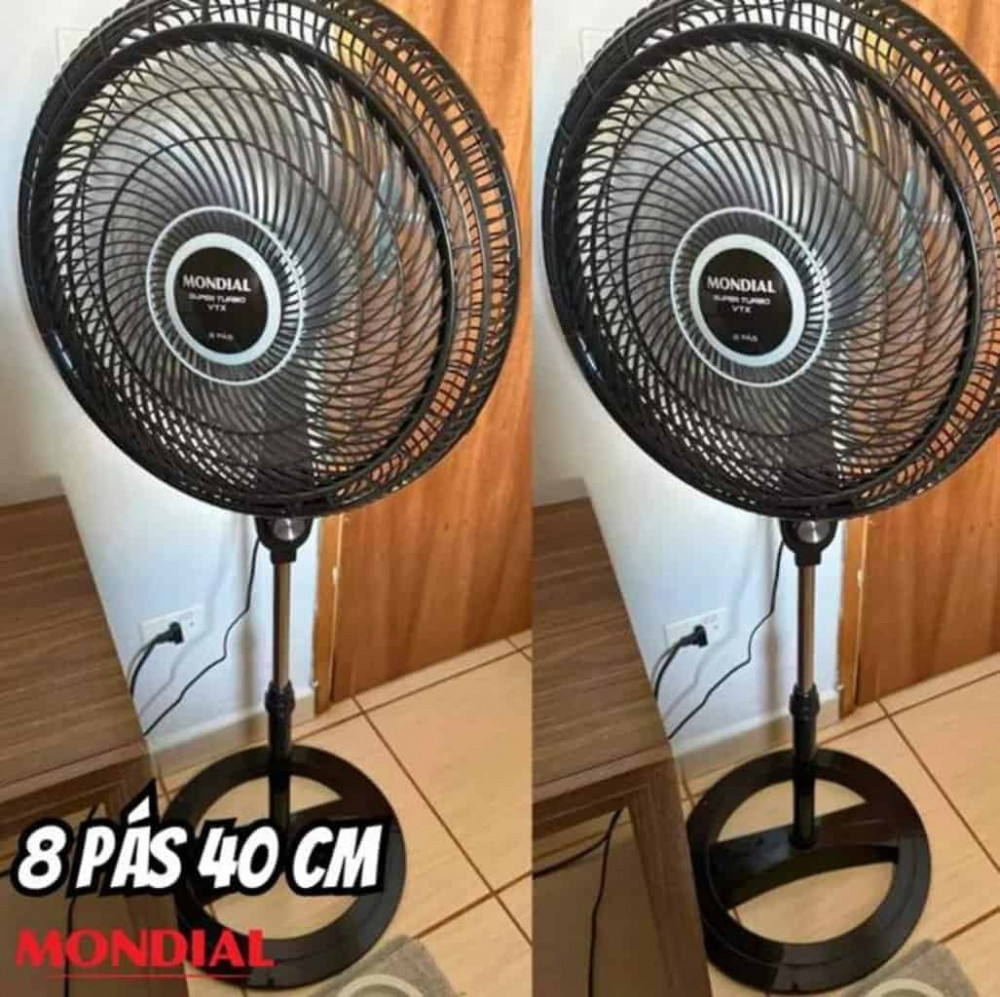 Ventilador de Coluna Mondial Turbo 40cm Preto