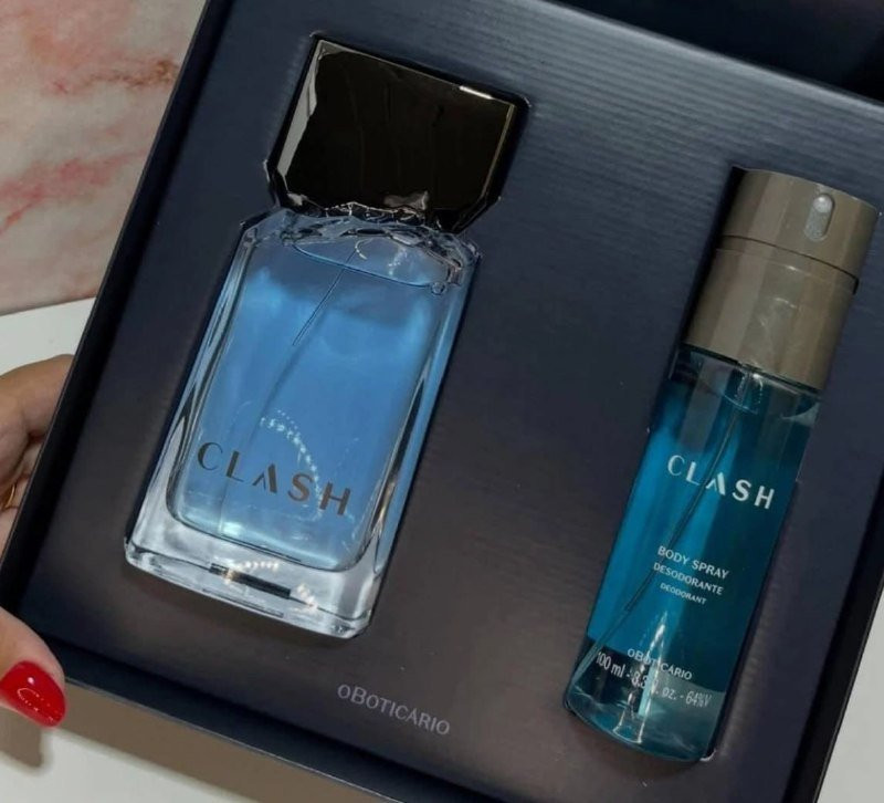Kit Boticário Perfume Clash 100ml + Body Spray 100ml