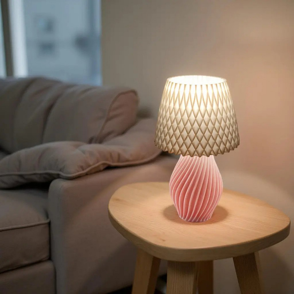 Abajur Luminária De Mesa Moderna Com Lâmpada