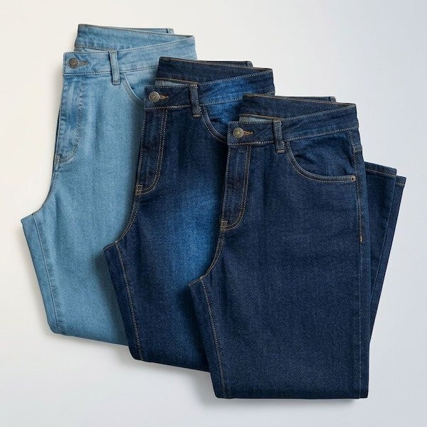 Kit 3 Calças Jeans Masculina Reta