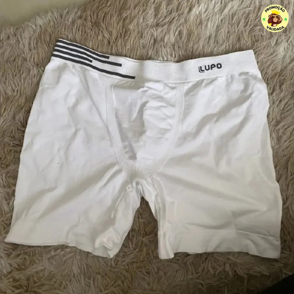 Kit 6 Cuecas Boxer Lupo Sem Costura