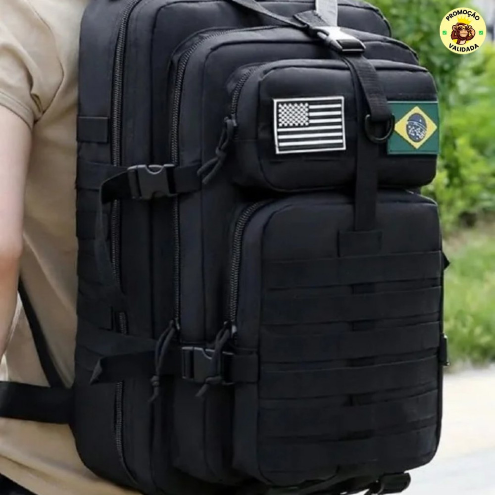 Mochila Tática Impermeável Militar Reforçada